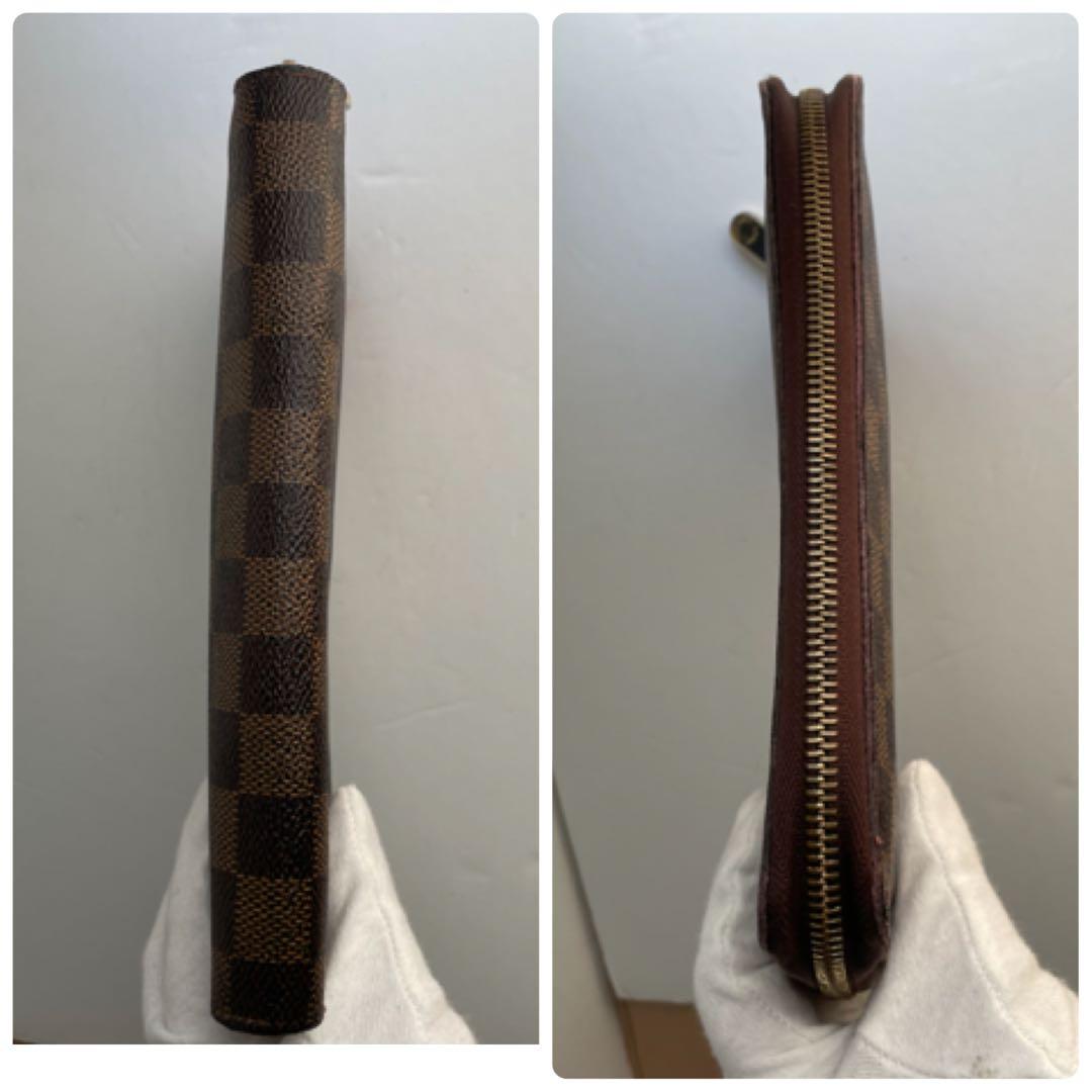 美品✨ルイヴィトン ダミエ ジッピー オーガナイザー 長財布 ラウンドファスナー
