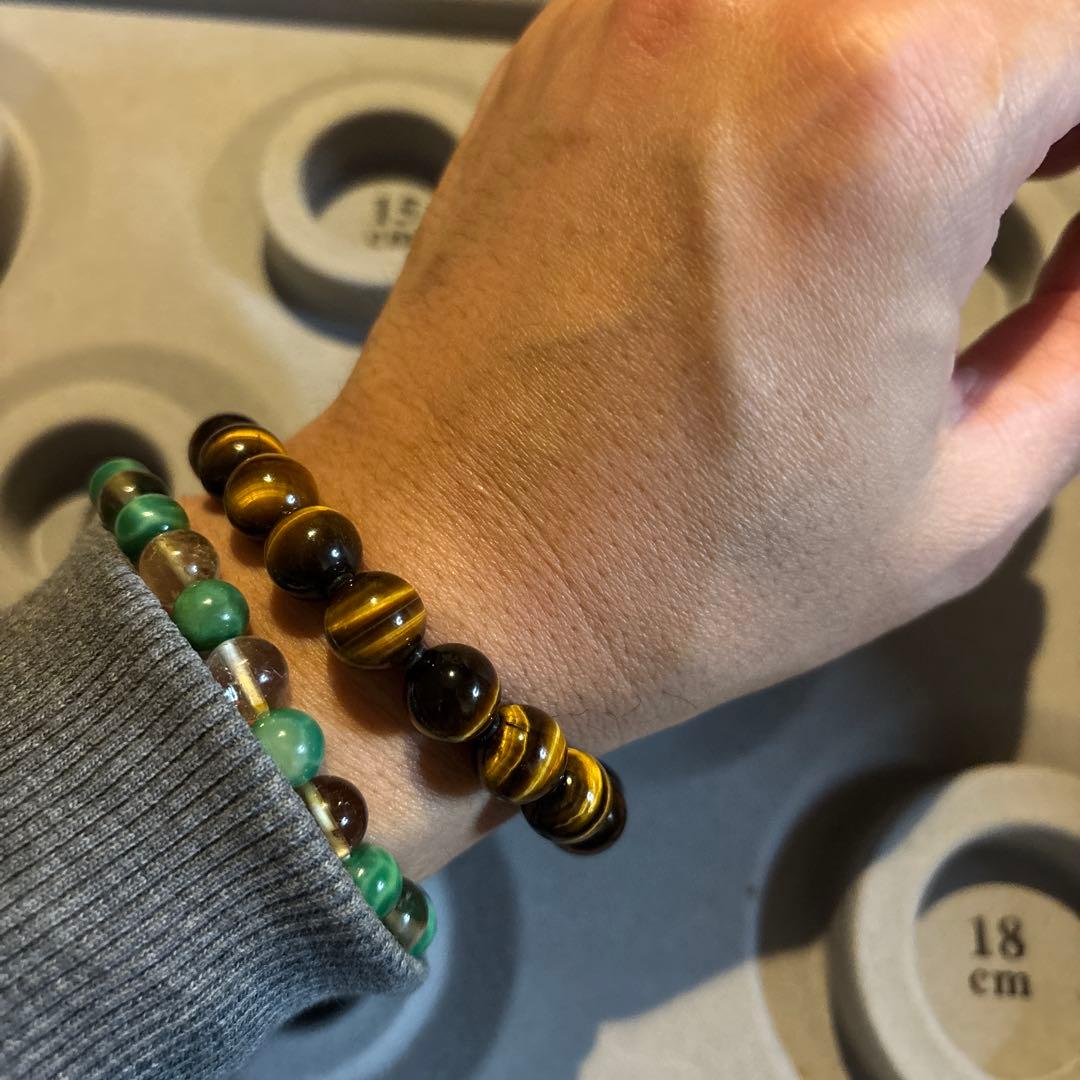 なんじゃこりゃー！最高品質のタイガーアイ！南アフリカ産！すんごい綺麗！