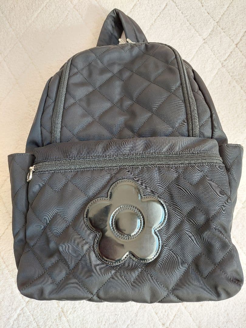 ✨美品✨マリークワントMARY QUANT キルティング リュック　ブラック