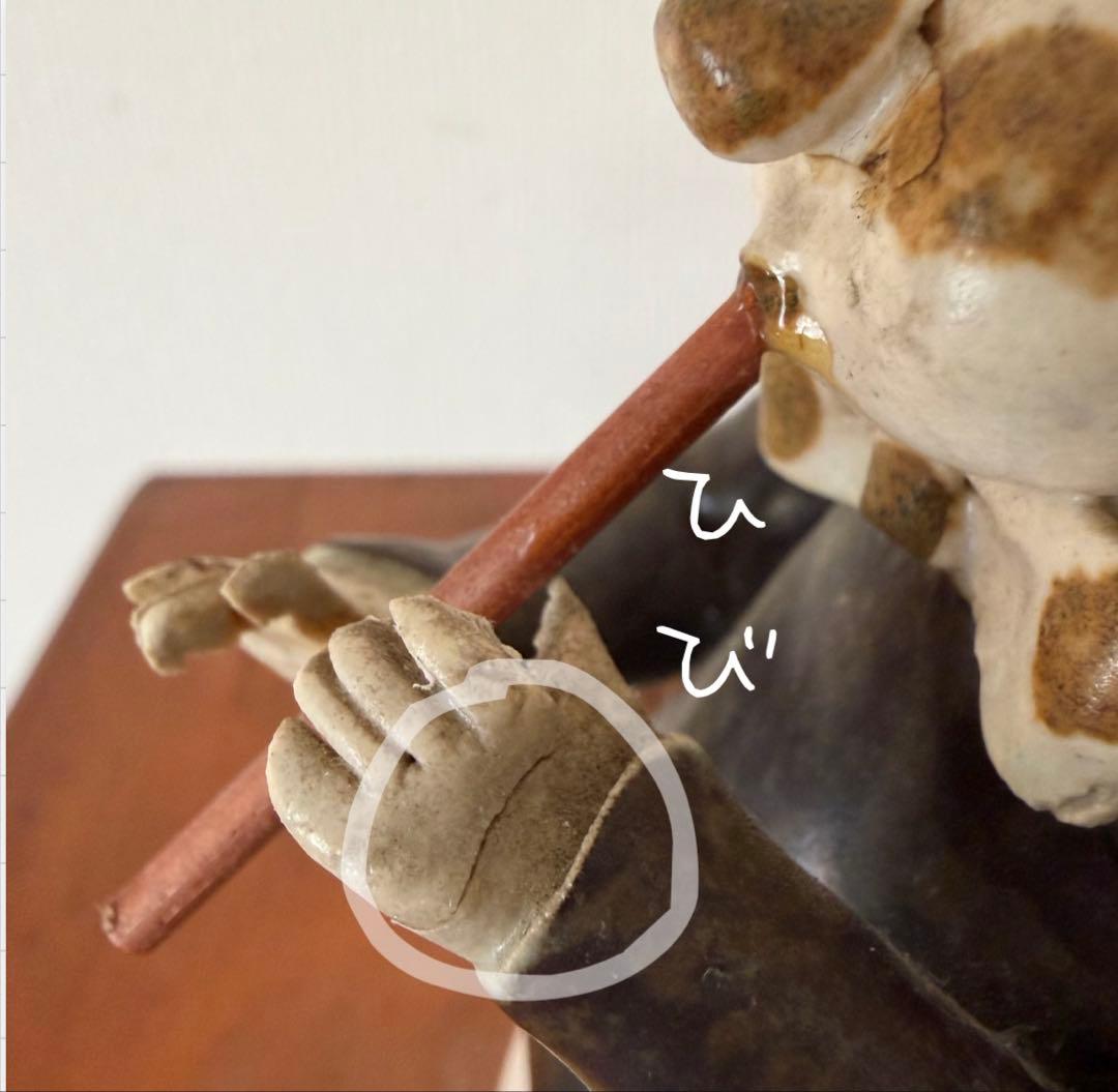 陶器の人形 2人の音楽家