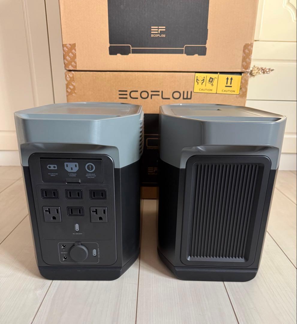 EcoFlow DELTA2 +専用エクストラバッテリー +専用カバー セット