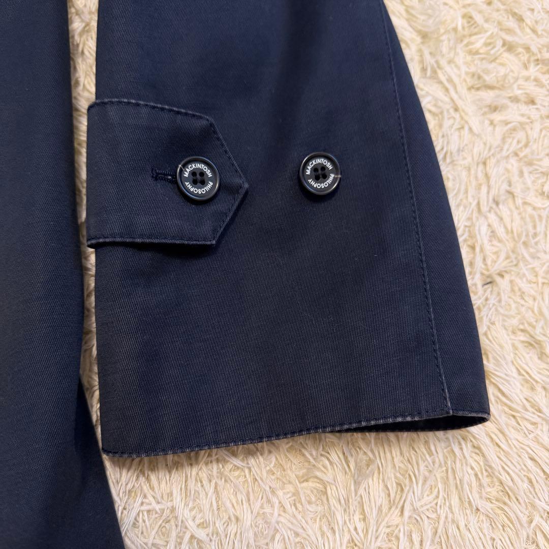 マッキントッシュ　ネイビー　ステンカラーコート　ライナー付き　40サイズ　メンズ