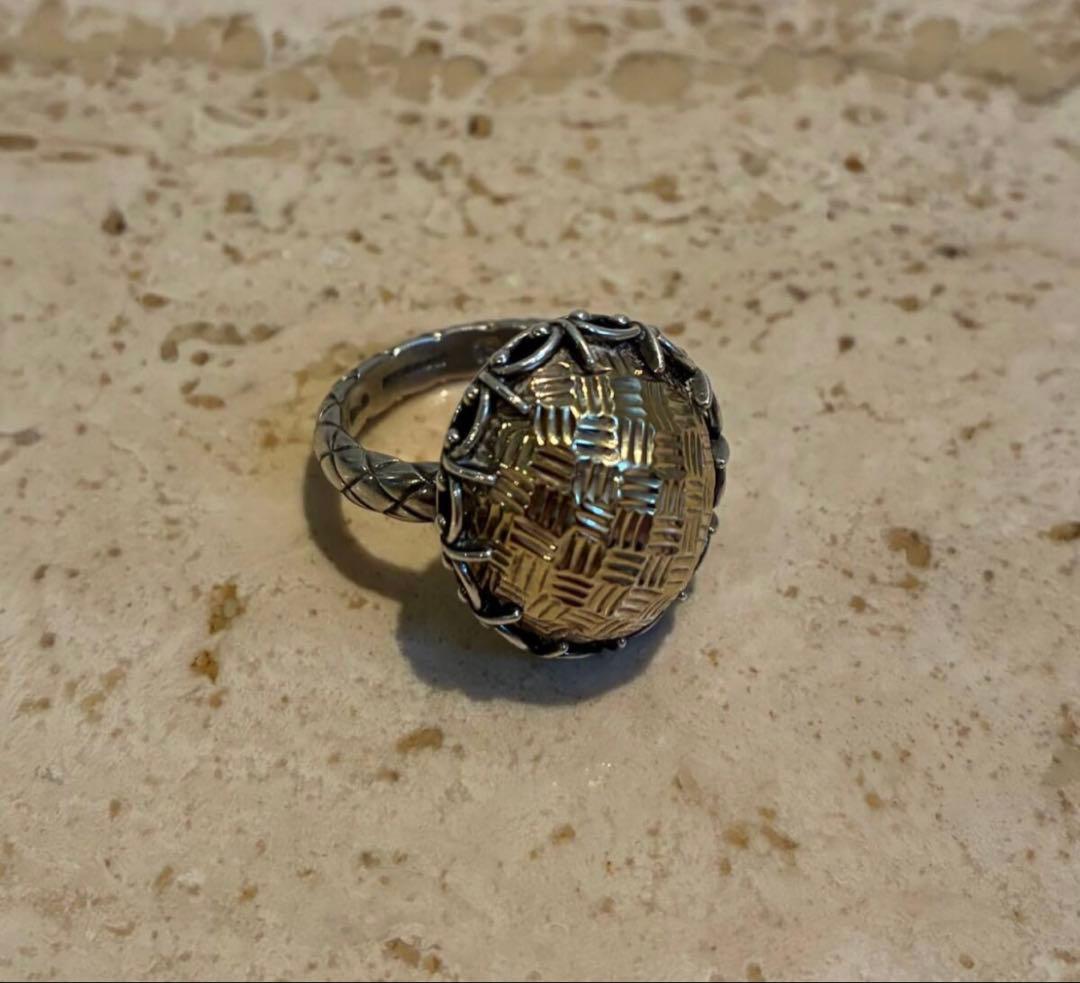 Bottega Veneta オーバル型リング　シルバー　指輪