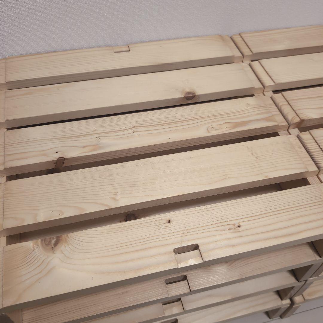 パレットベッド用パレット8個　シングルベッド　パレット　すのこベッド　ローベッド