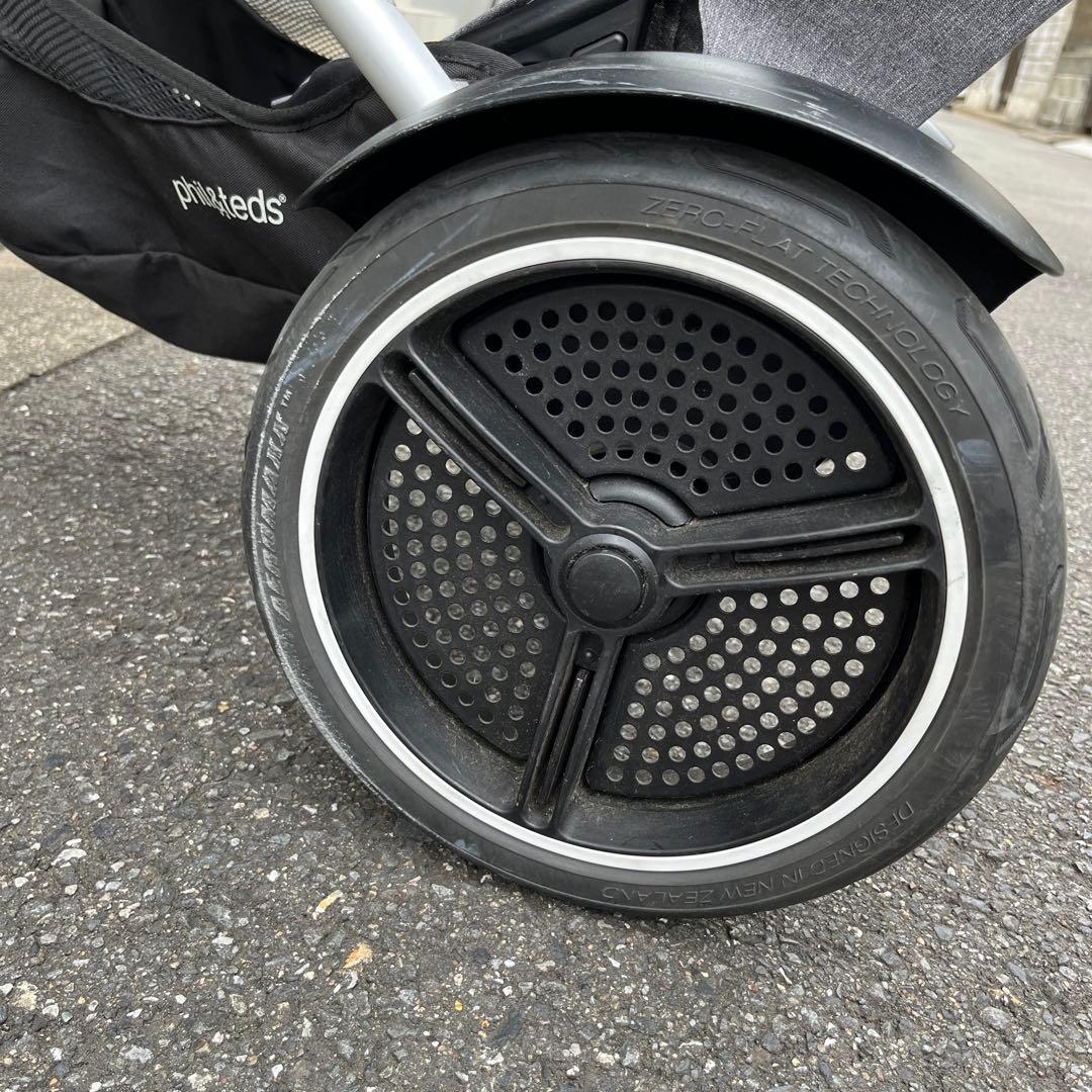 【値下げ】　Phil & Teds Dash 2人乗り　ベビーカ　三輪