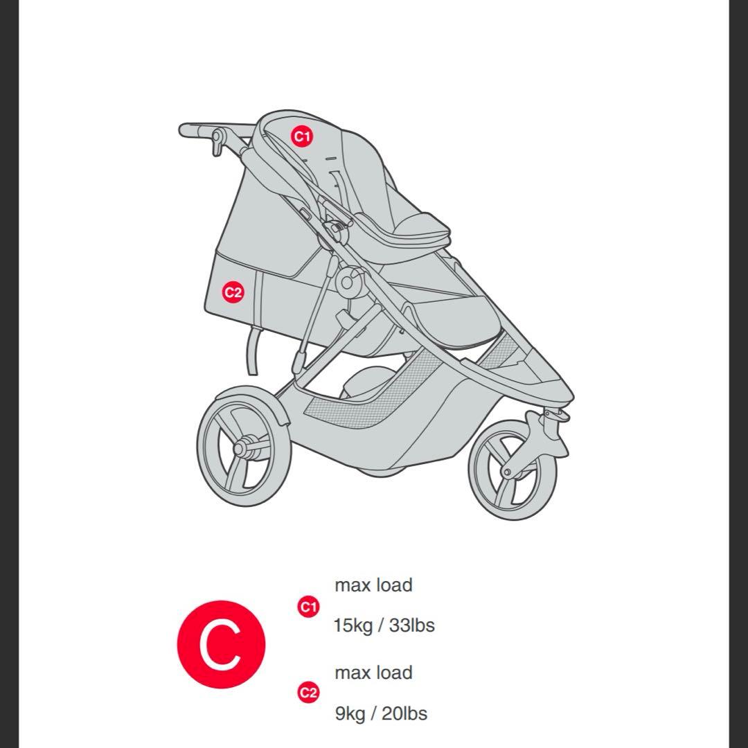 【値下げ】　Phil & Teds Dash 2人乗り　ベビーカ　三輪