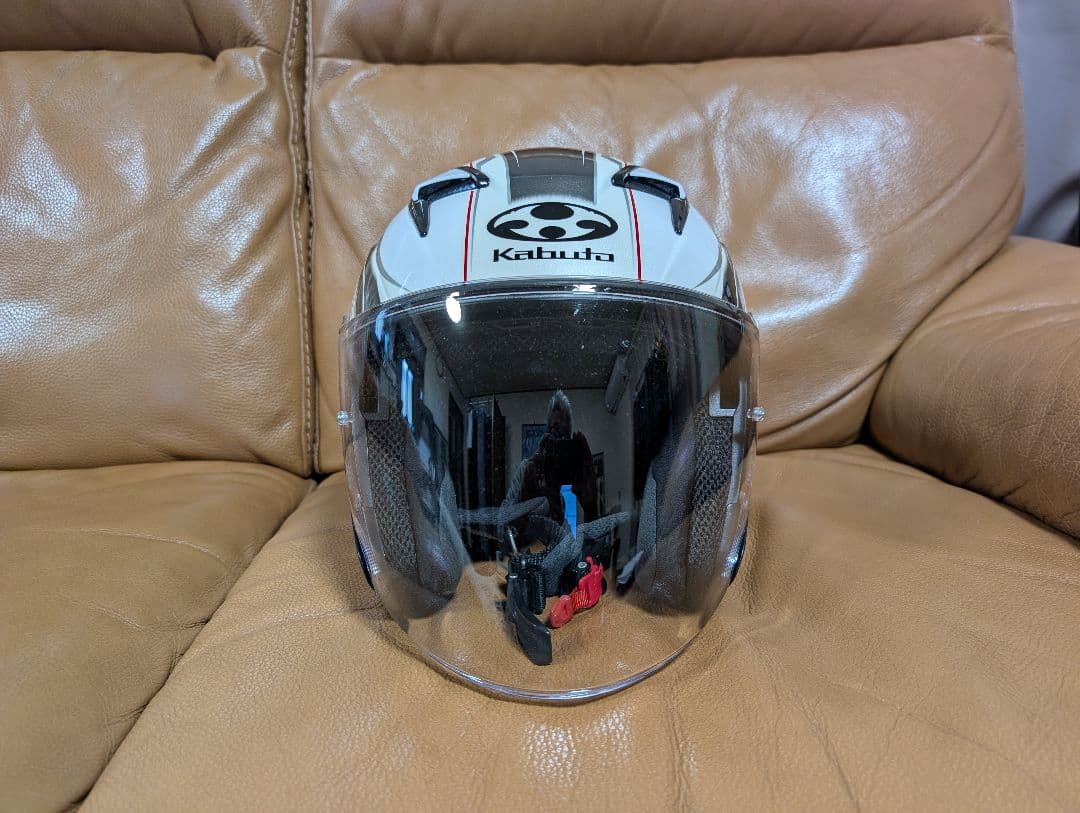 Kabuto ジェットヘルメット ホワイト/レッド