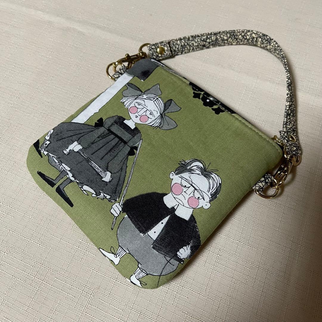 ♡12㎝ファスナーポーチ♡ハンドメイド　アレキサンダーヘンリーと♡20㎝ポーチ♡