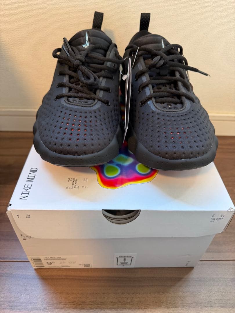 新品 NIKE MIND 002 27.5cm ブラック ナイキ マインド