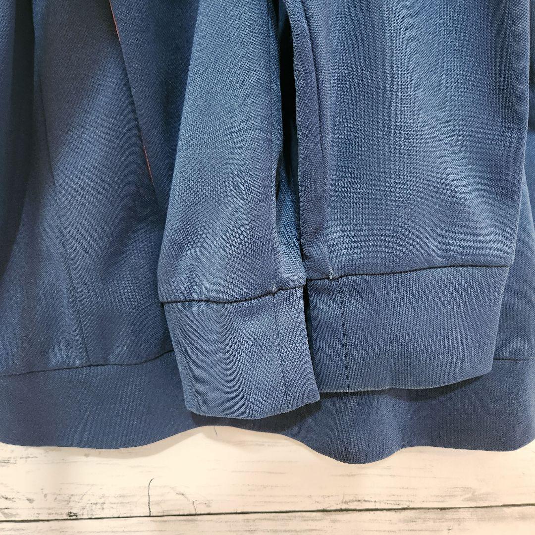 adidas アディダス L トラックジャケット 紺赤 スリーライン ジャージ