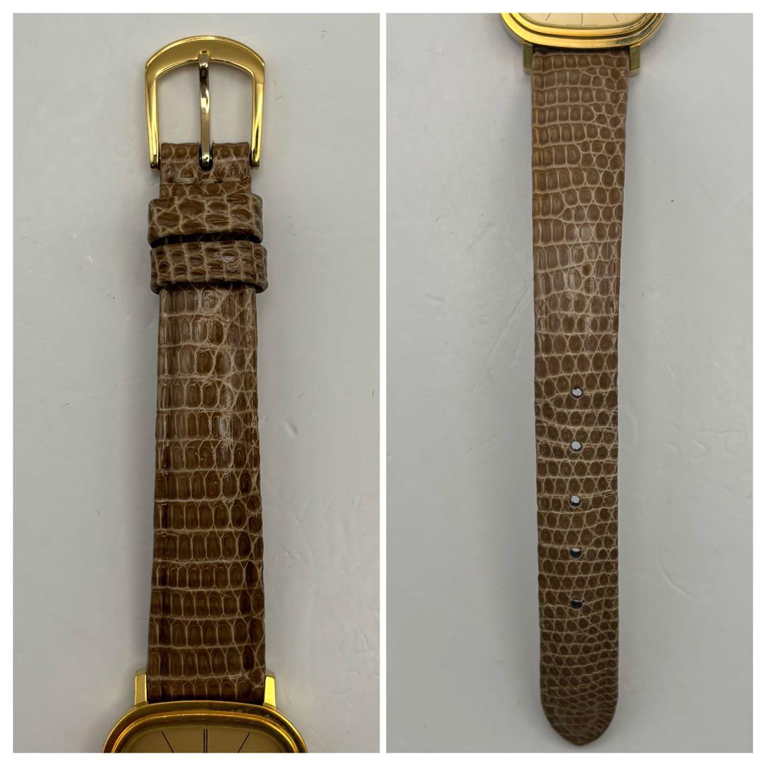 OMEGA DEVILLE オメガ デヴィル スクエア クォーツ 腕時計