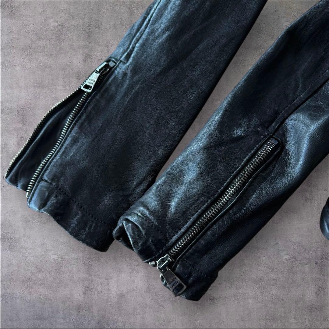 ジャケット・アウター Giorgio Brato Silk Leather Riders Jacket