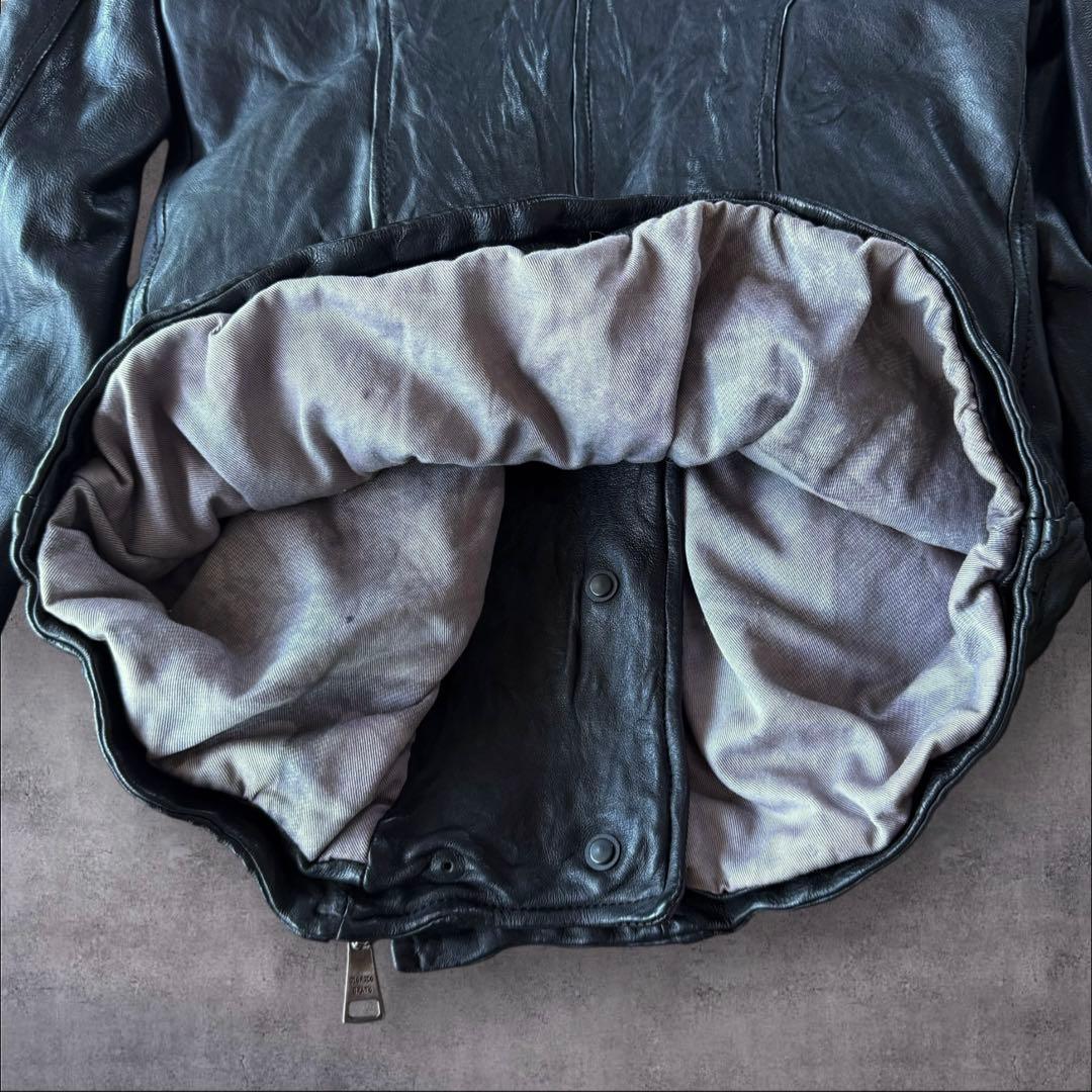 ジャケット・アウター Giorgio Brato Silk Leather Riders Jacket