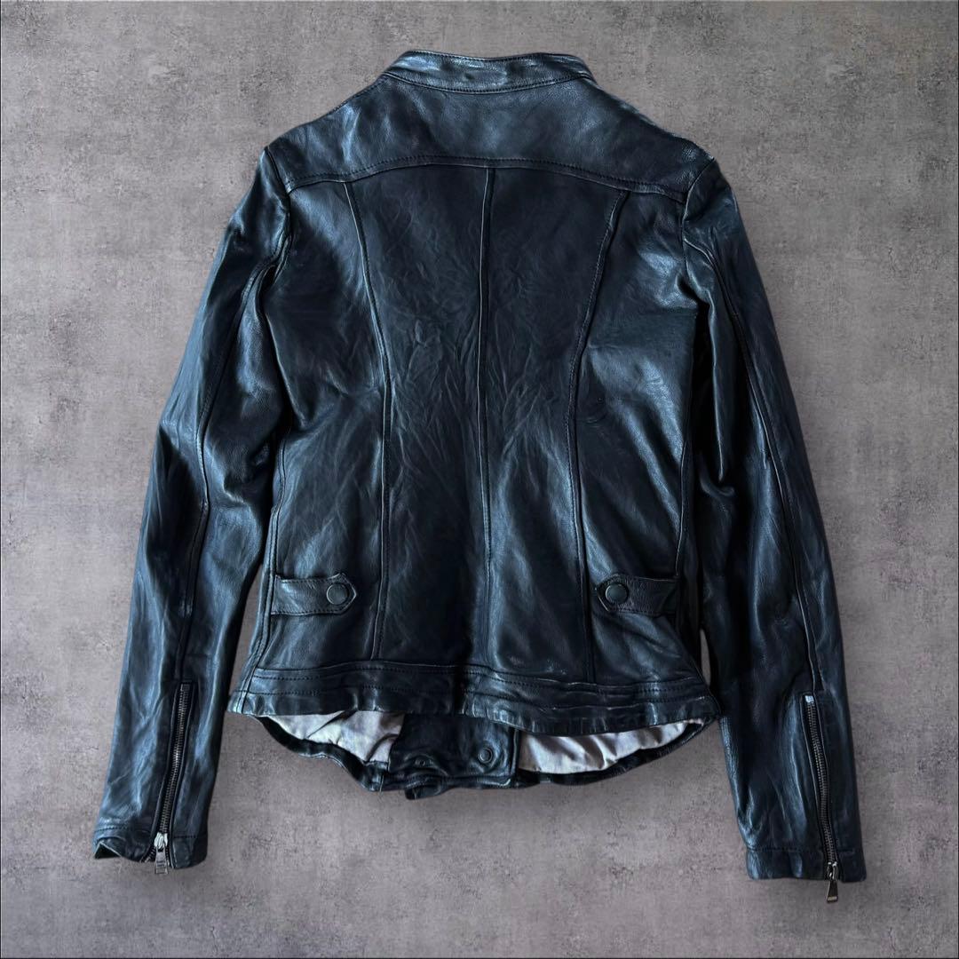 ジャケット・アウター Giorgio Brato Silk Leather Riders Jacket