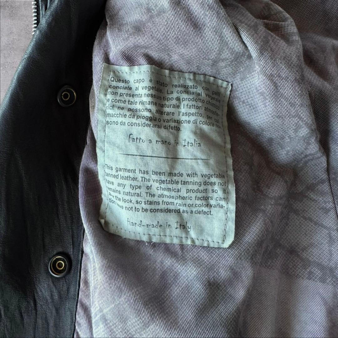 ジャケット・アウター Giorgio Brato Silk Leather Riders Jacket