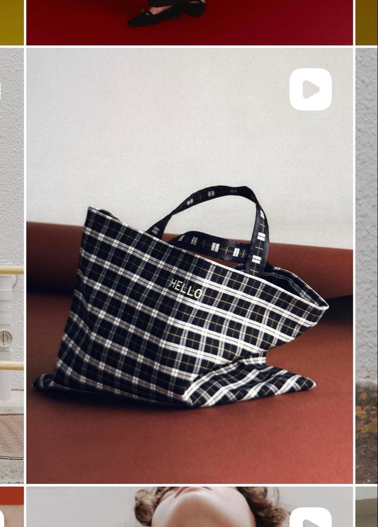 OHGA オーガ　トート　チェック　完売品