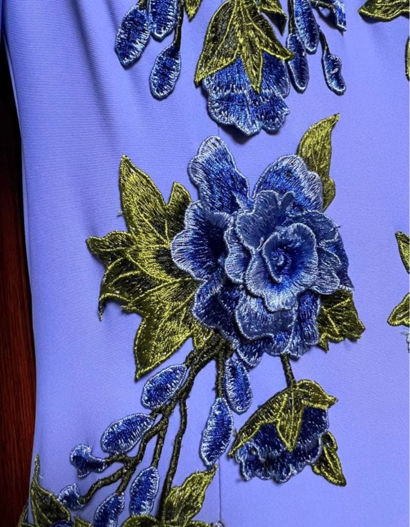 セール中⭐︎ CS 花柄 ダンスドレス 青色