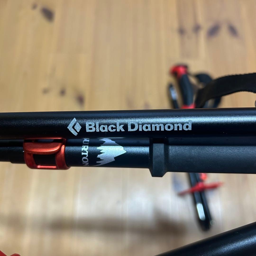 BURTON× トレッキングポール 黒/赤