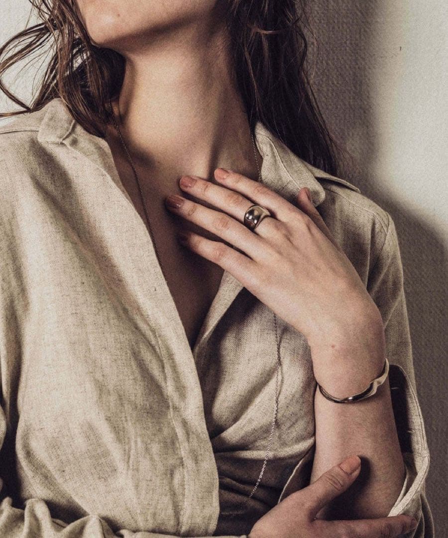 【美品　保証書付き】 ete ロウ ボールド リング　9号　巾着2つ付き！