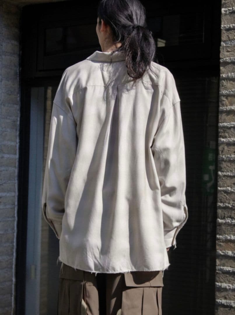 ANCELLM OMBRECHECK SHIRT ピンク サイズ2 25SS