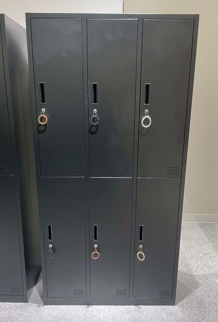 鍵付き6人用 ロッカー【3列×2段】