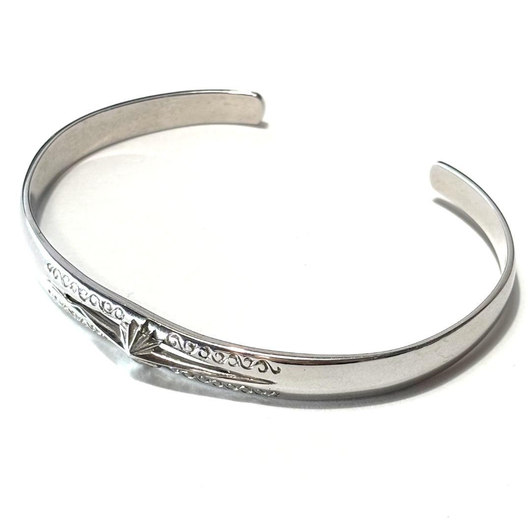 新品未使用☆SAAD サード シルバー925 サンシンボル アラベスク バングル