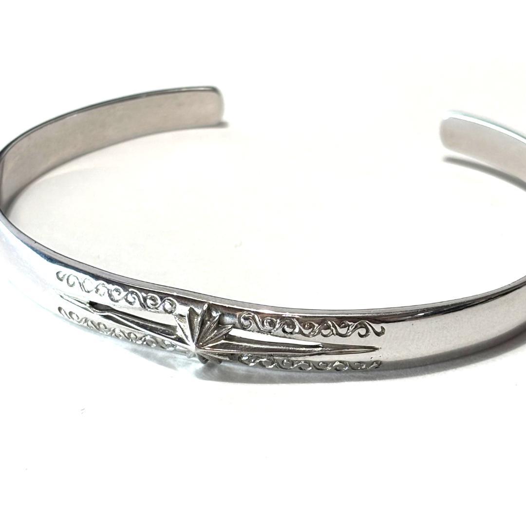 新品未使用☆SAAD サード シルバー925 サンシンボル アラベスク バングル