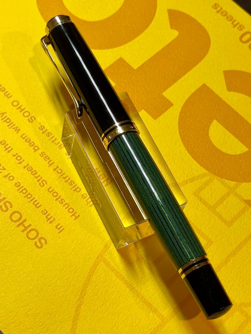 18C ペリカン 万年筆　M400 スーベレーン　グリーンストライプ（緑縞）　M