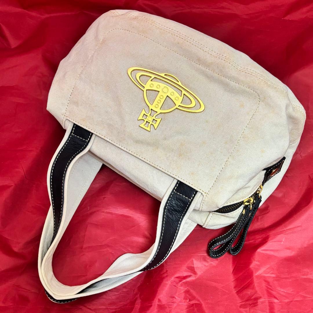 Vivienne Westwood☆キャンバス ミニボストンバッグ日本製