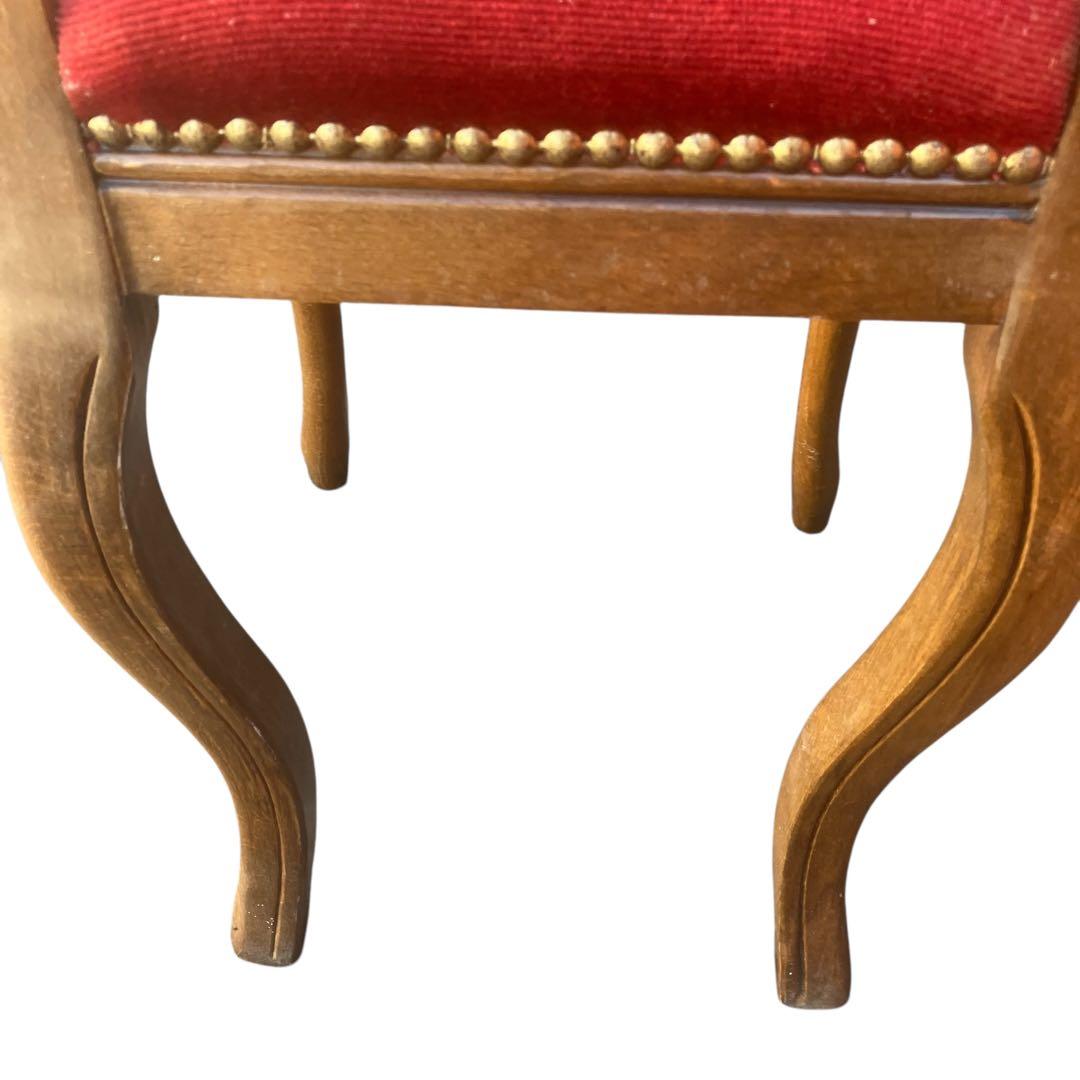 美品　イタリア製　ロココ調　アンティークチェア　ドールチェア　ヴィンテージ　猫足