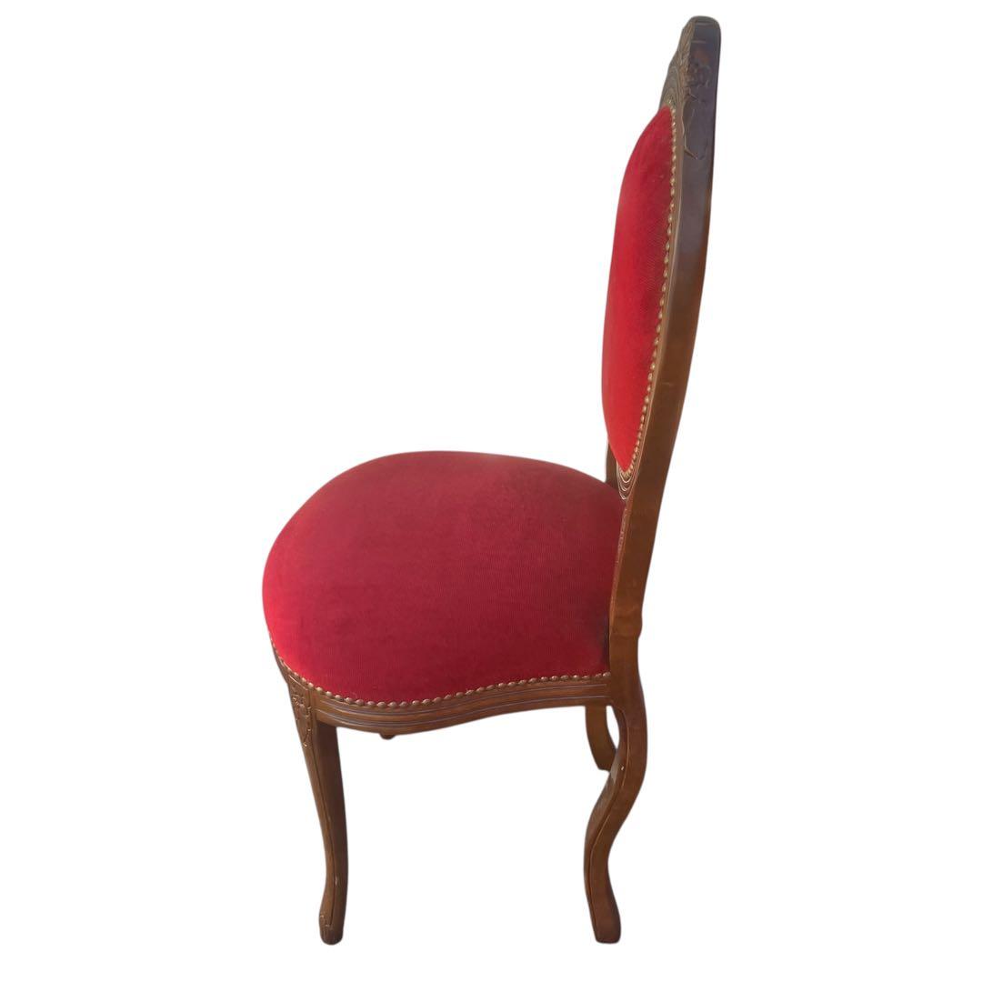 美品　イタリア製　ロココ調　アンティークチェア　ドールチェア　ヴィンテージ　猫足