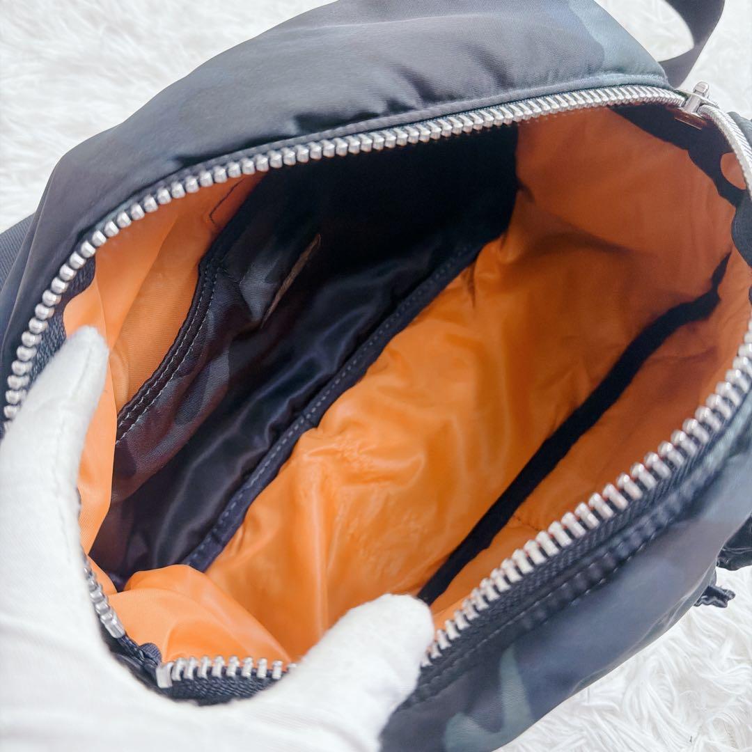 PORTER タンカー ボディ バッグ 30周年 迷彩 カモフラ ネイビー