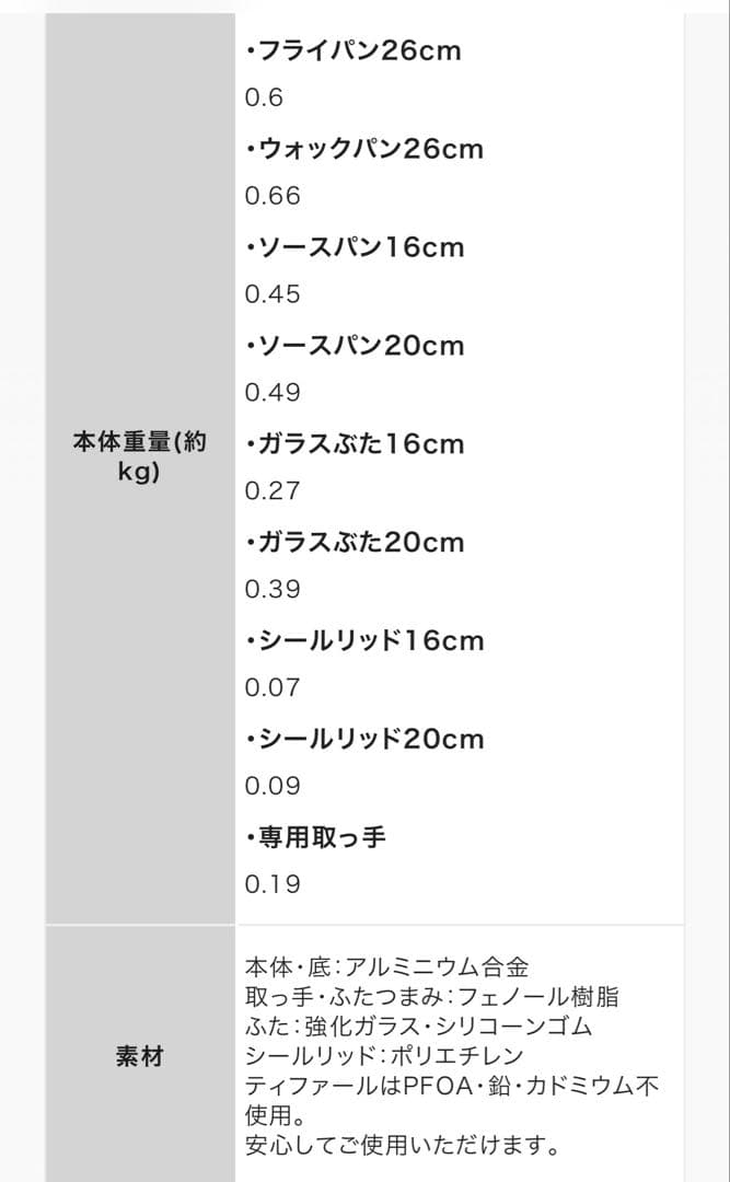 ティファール鍋、フライパン8点セット