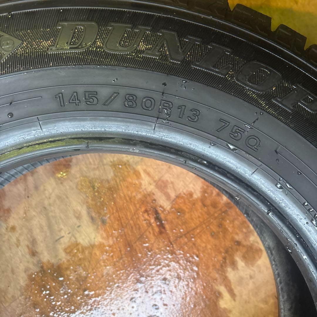 145/80R13 スタッドレス　深溝　ダンロップ　4本 送料込み　TS869