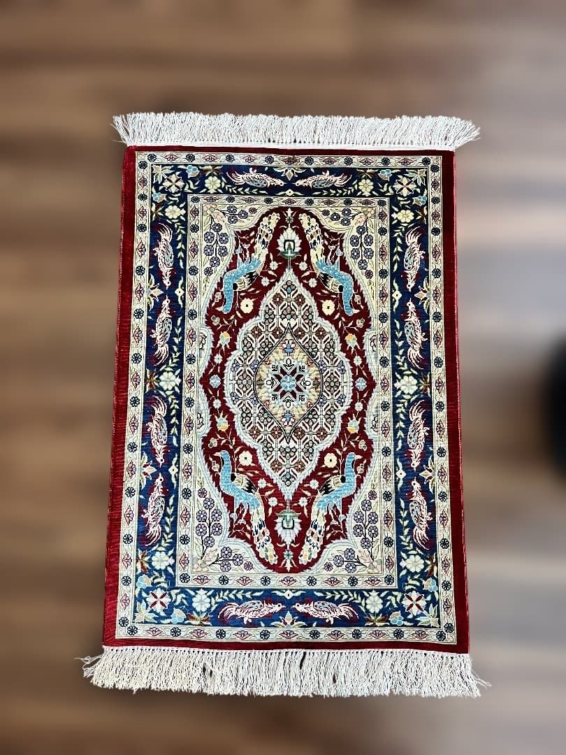 トルコ ヘレケ絨毯です。サイズ: 71x50cm