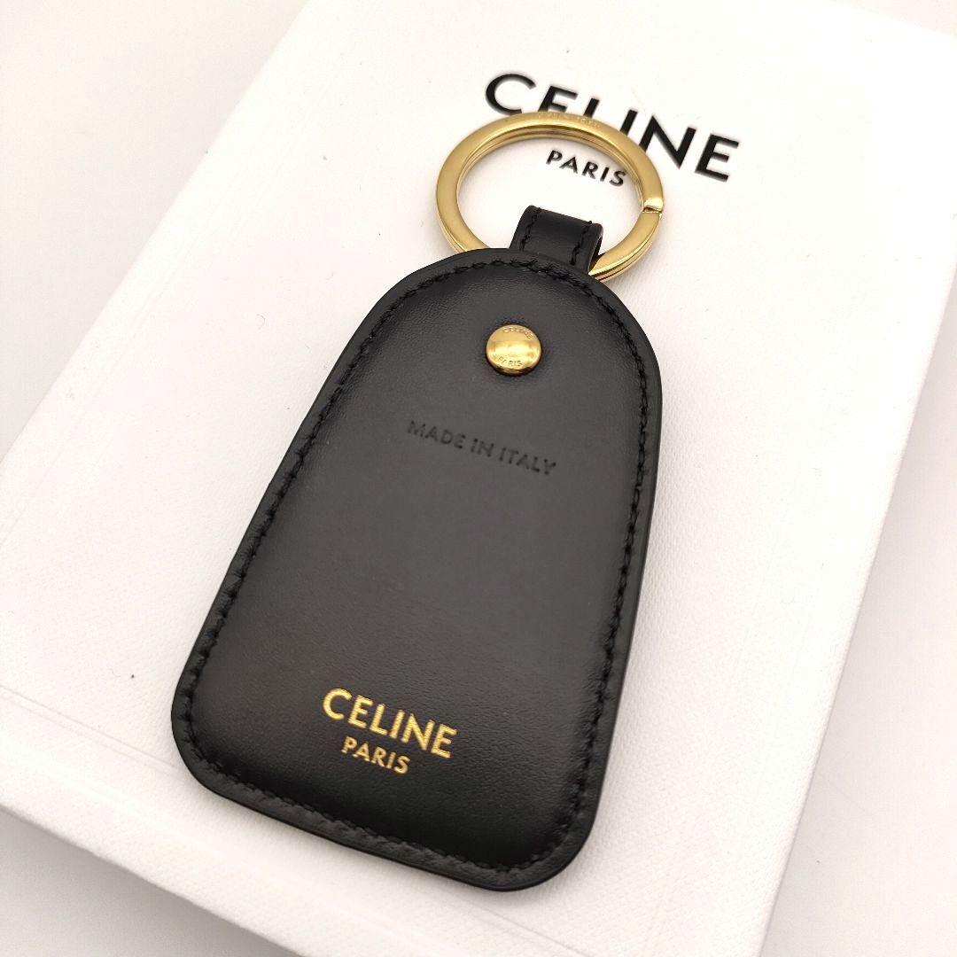 CELINE セリーヌ トリオンフ キーリング キーホルダー バッグチャーム 茶