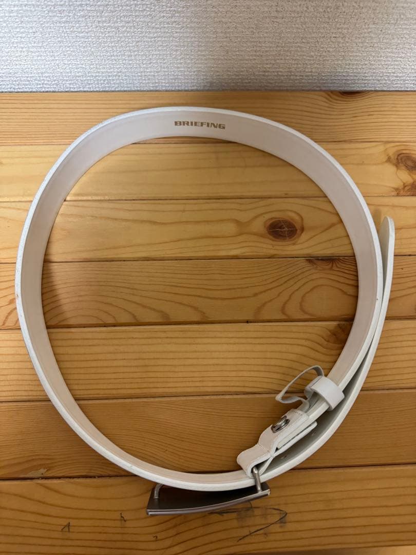 BRIEFING ブリーフィング　ゴルフ　レザーベルト　ホワイト