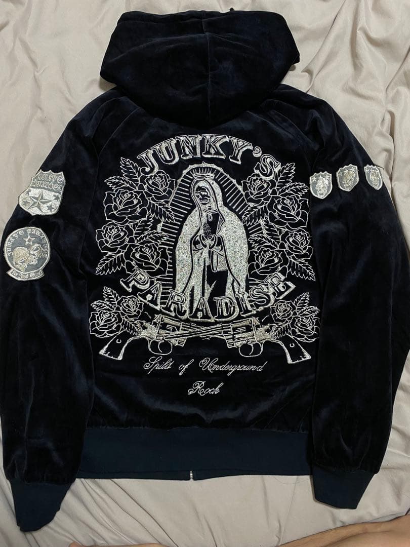 JKPD 日本限定 別珍 パーカー スカジャン スカル unisex