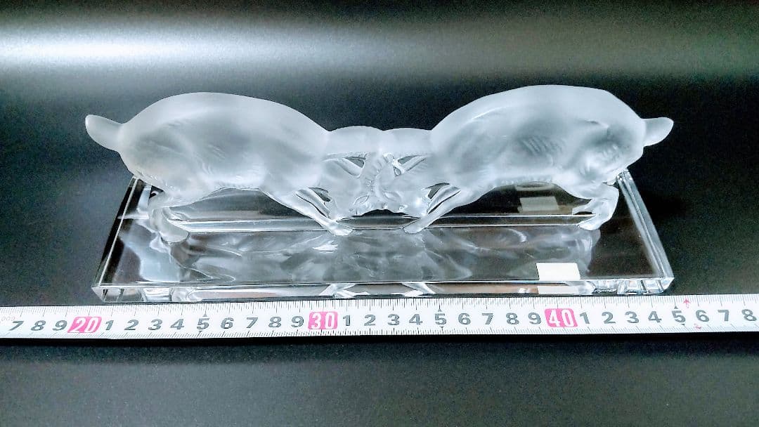 ラリック LALIQUE クリスタル 山羊 置物 オブジェ フィギュリン