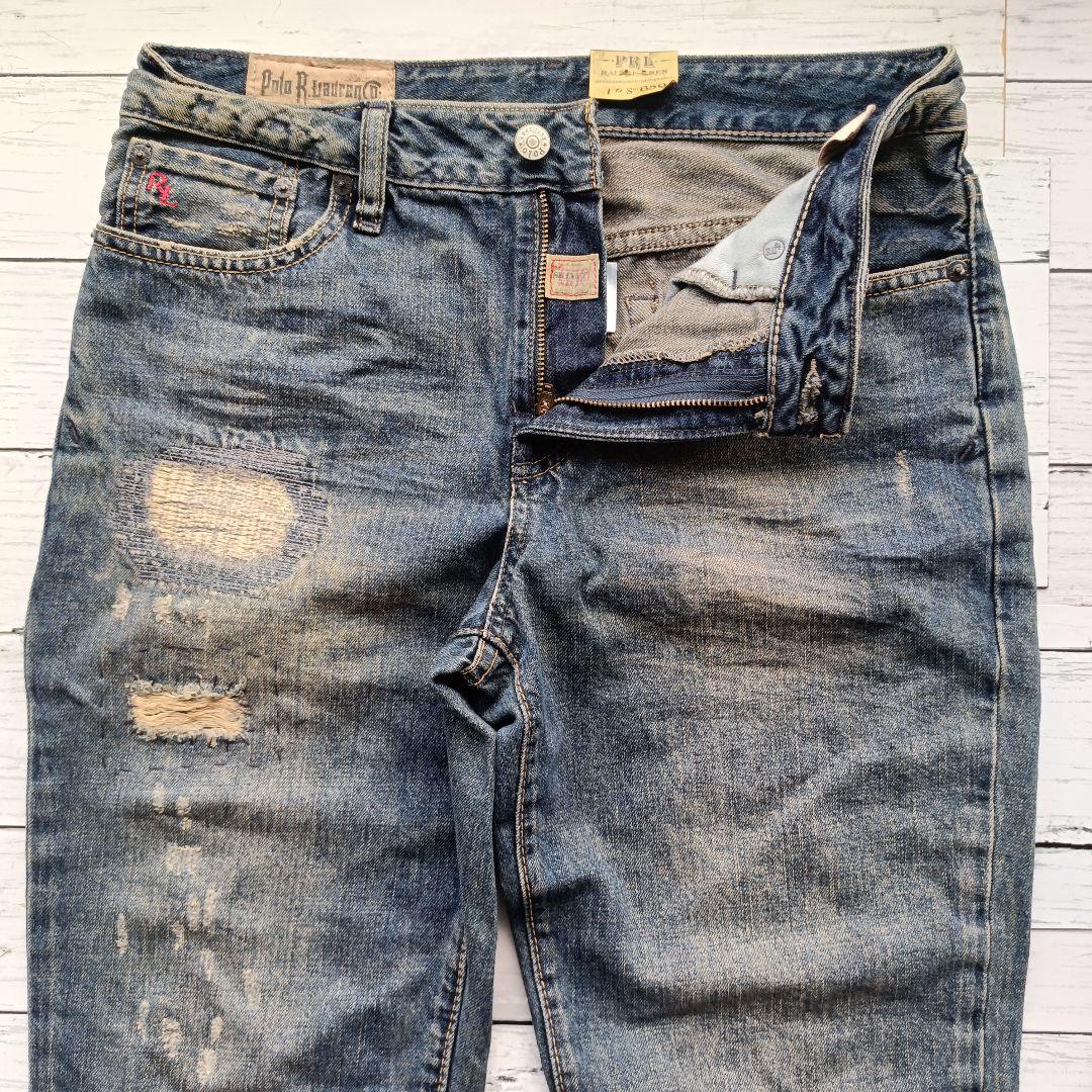 未使用級 レア ポロラルフローレン リペア加工 デニムパンツ タグ付き ジーンズ