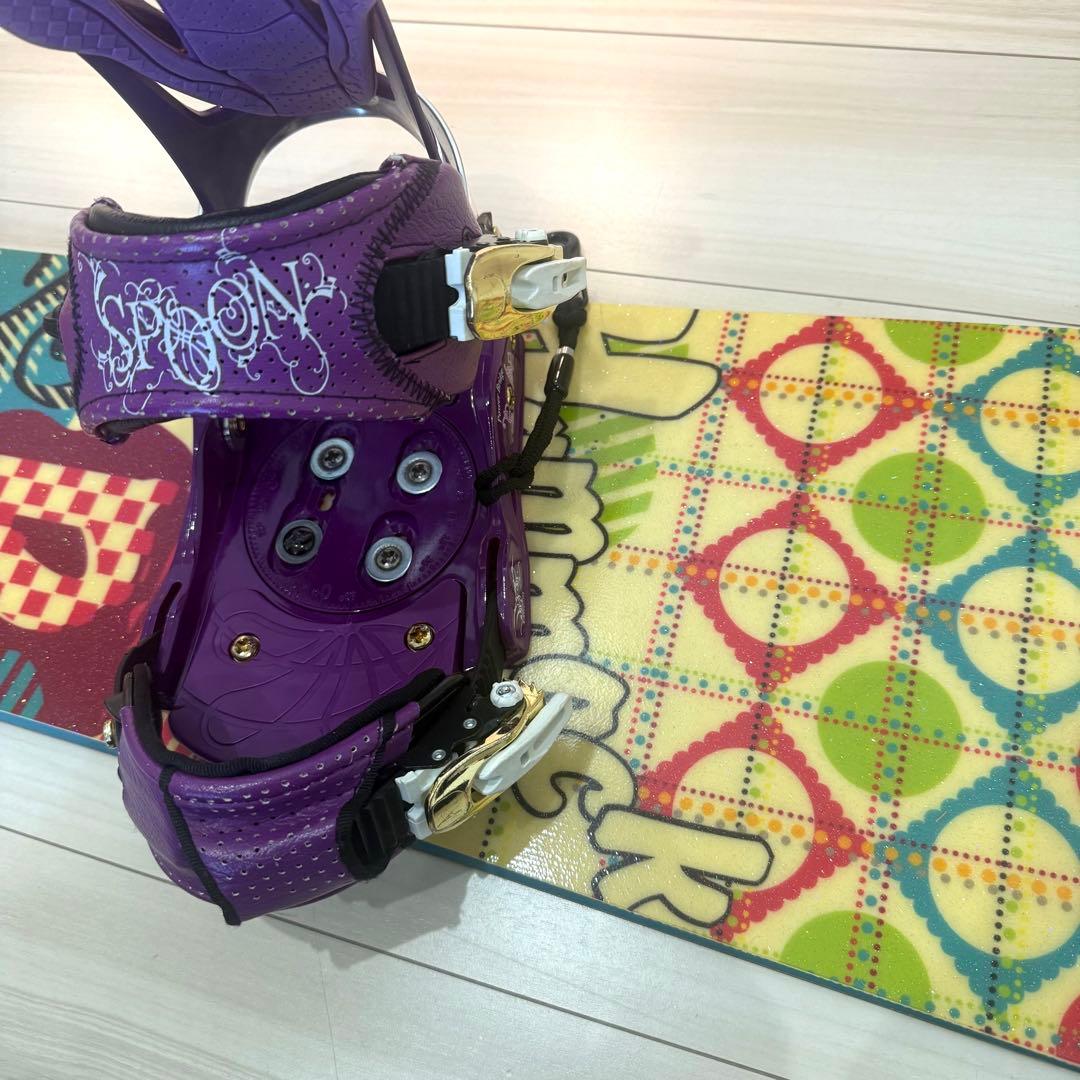 SPOON スノーボード　スノボービンディングセット　サイズ約147cm