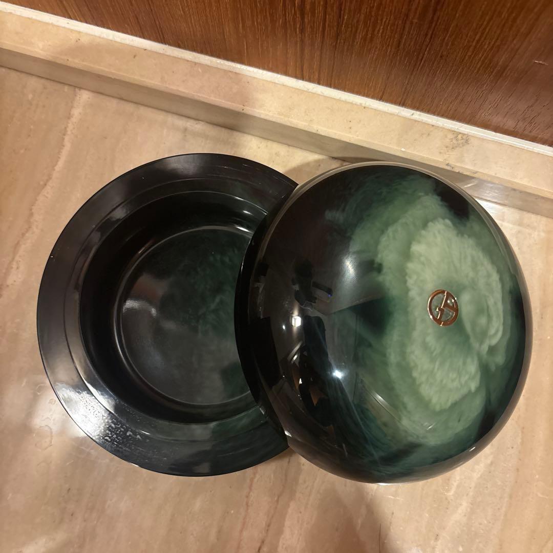 【美品】ARMANI CASA 小物入れ グリーン