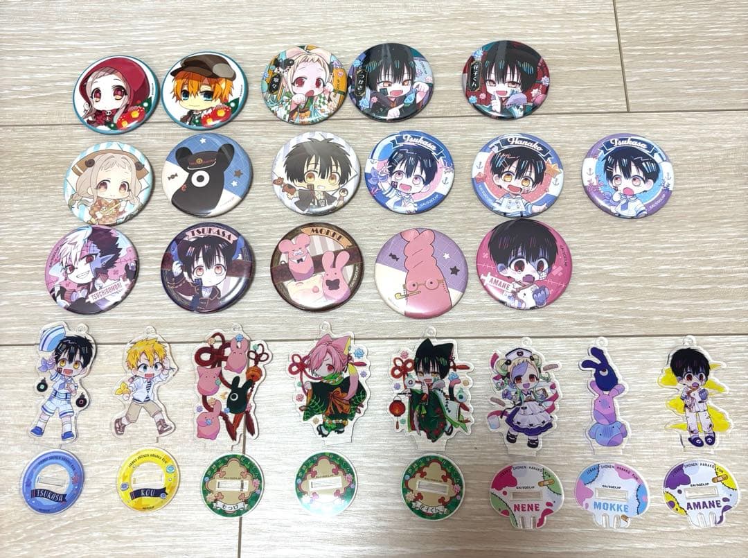 地縛少年花子くん 缶バッジ アクリルスタンド