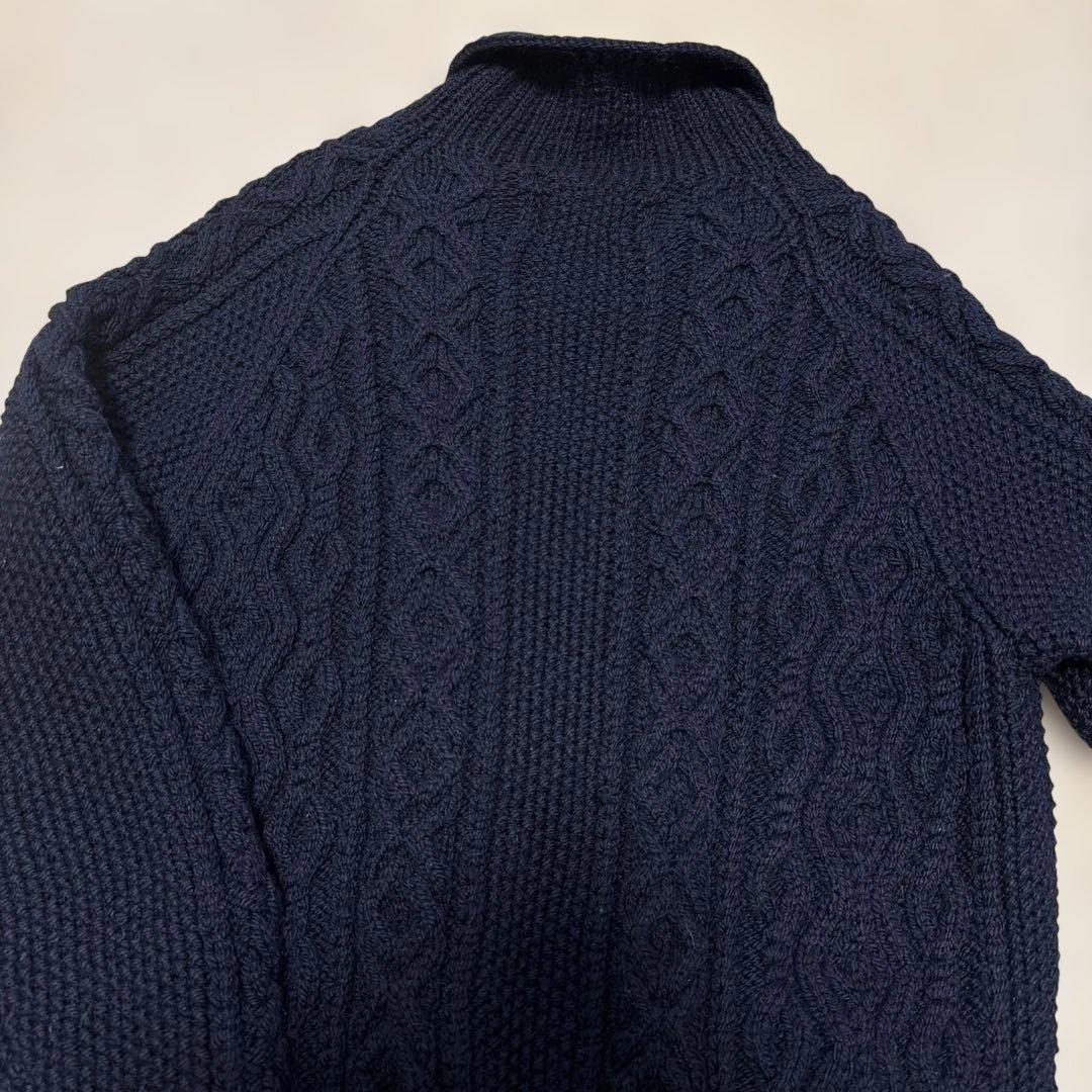 【美品】INVERALLANインバーアラン3Aネイビー メンズ M カーディガン