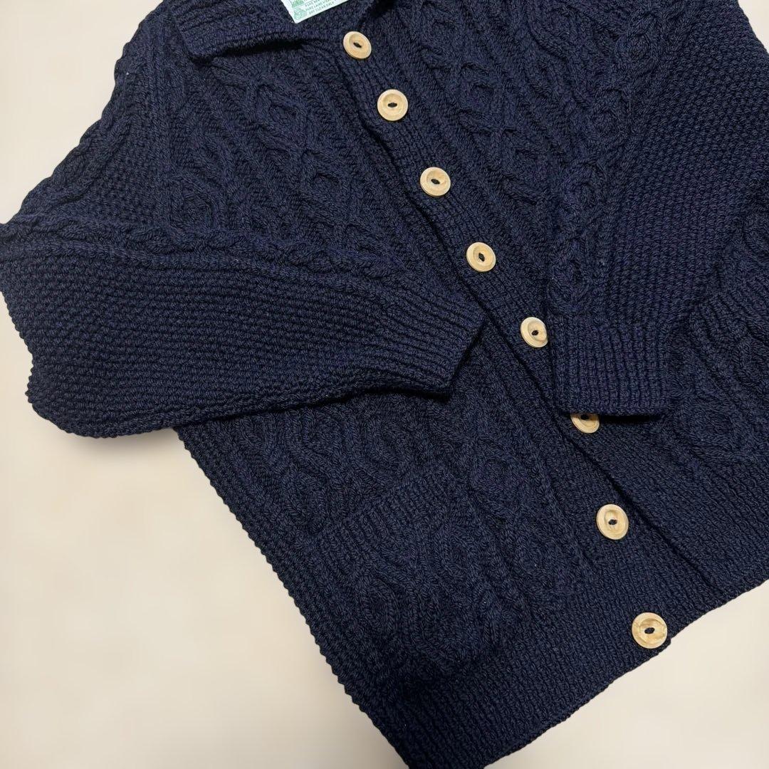 【美品】INVERALLANインバーアラン3Aネイビー メンズ M カーディガン