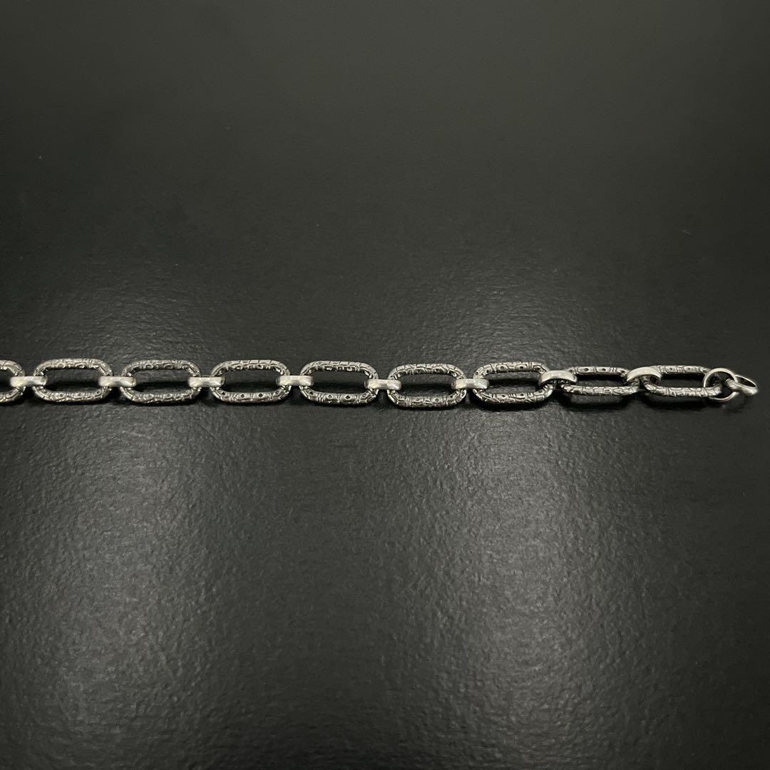 オールド　グッチ　ブレスレット　インターロッキング　シルバー　455381 燻