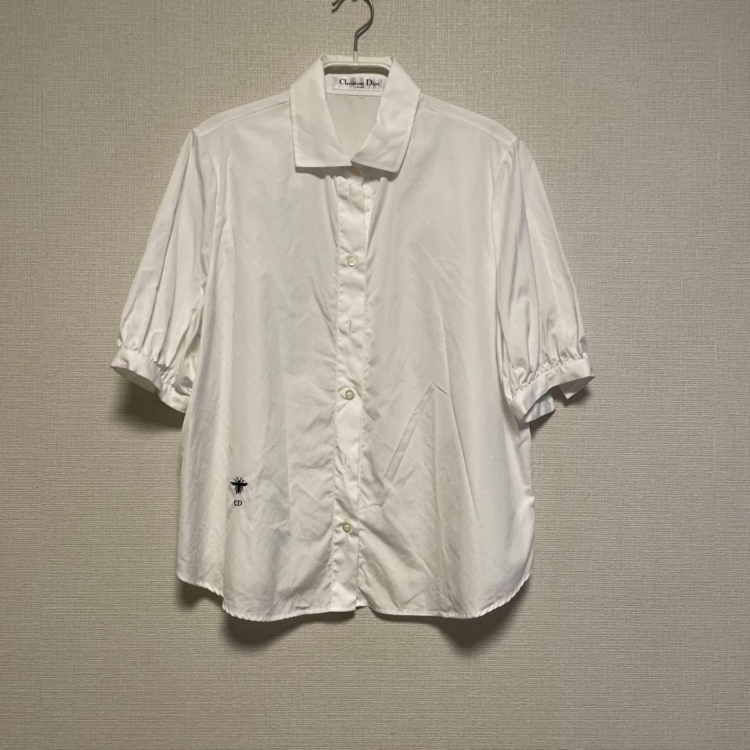 ディオール シャツ ブラウス パフスリーブ 2022年 白