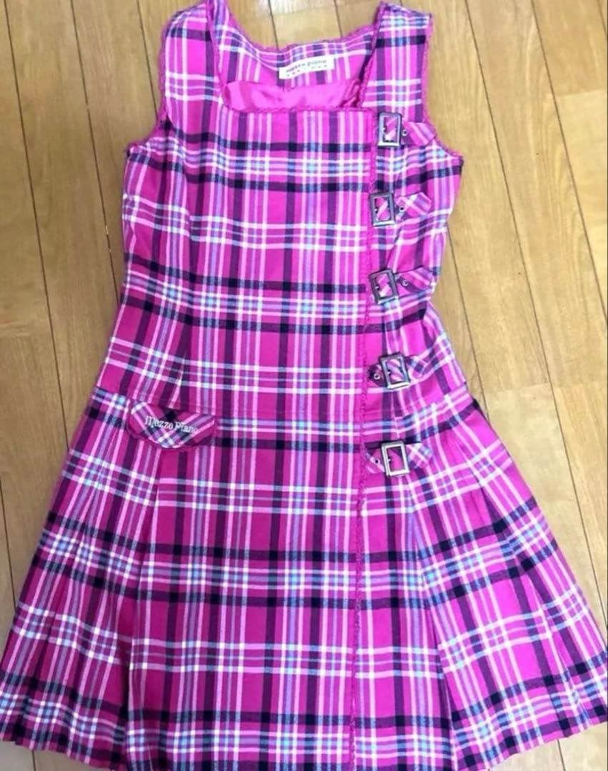 【メゾピアノ】サイズ160 ピンク ワンピース 平成レトロ mezzopiano