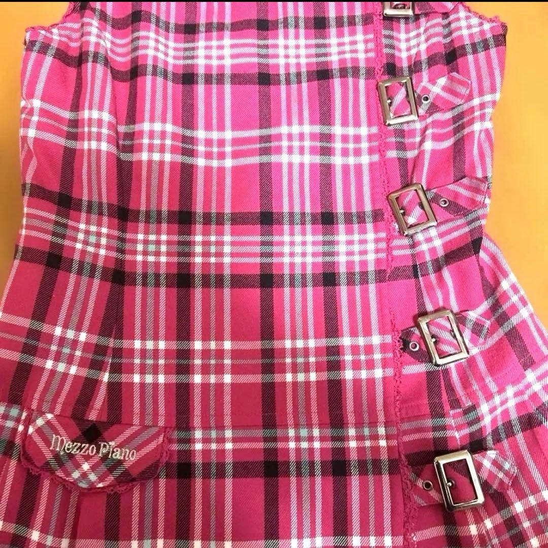 【メゾピアノ】サイズ160 ピンク ワンピース 平成レトロ mezzopiano