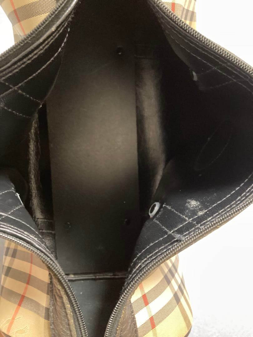 【BURBERRY バーバリー ボストンバッグ】　ノバチェック　ミニボストン